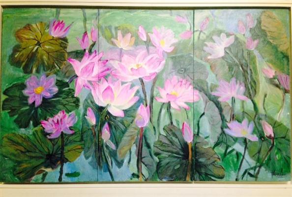 ງານວາງສະແດງວິຈິດສິນ“ດອກບົວ”ຢູ່ຮ່າໂນ້ຍ